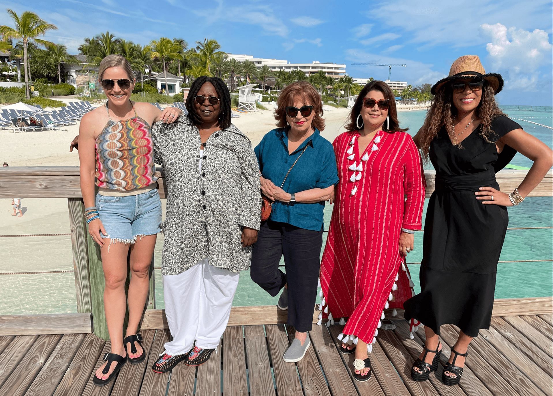 The show&rsquo;s hosts vacationing in the Bahamas received criticism from Twitter users as the Bahamas has strict abortion laws. (Image via @TheView/Twitter)