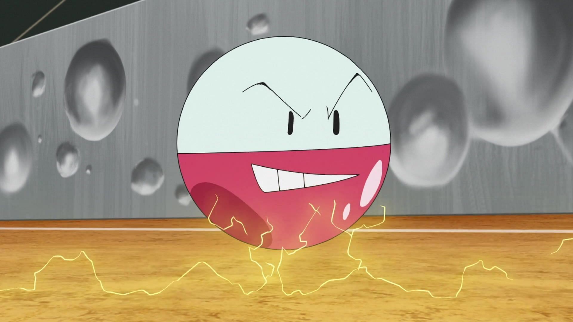 Electrode enjoys exploding (Image via OLM Incorporated, Pokemon Journeys: The series)