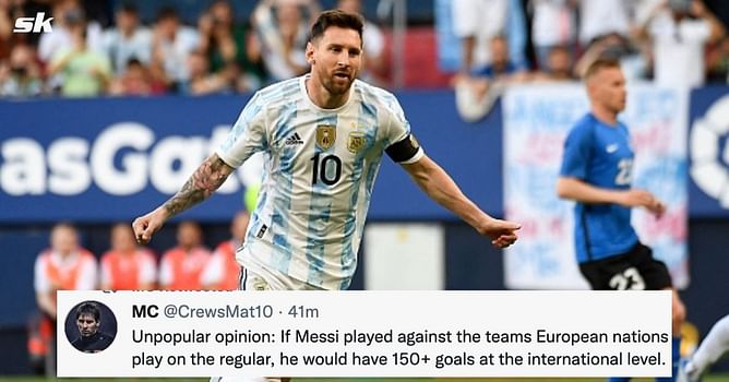 “If you think Ronaldo is better than Messi I ain’t taking you seriously” "Will win the World Cup" - Fans rejoice as Argentine great steals the show against Estonia