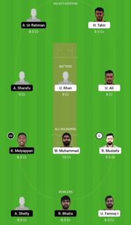 FUJ vs EMB Dream11 Fantasy Suggestion #1 - Emirates D20 2022.