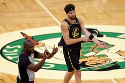 "I'm confident the children joined in", "Draymond already flipped off the children in Memphis I dont see the big issue" - Fans brutally mock Klay Thompson after his "Real classy, good job Boston" remarks in reference to Draymond Green