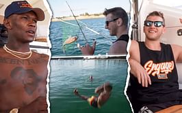 Video: Israel Adesanya and Dan Hooker go fishing ahead of Adesanya's title defense against Jared Cannonier at UFC 276