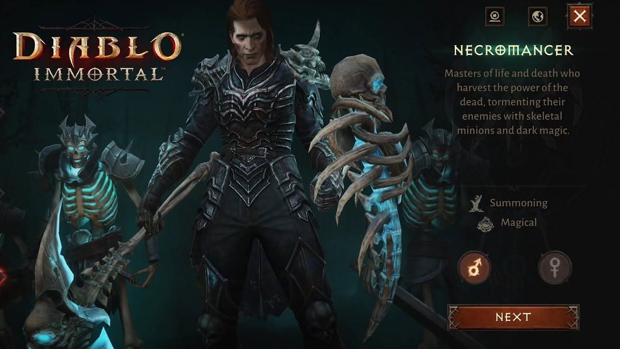 Necromancer PVE Build for Season 14 in Diablo Immortal