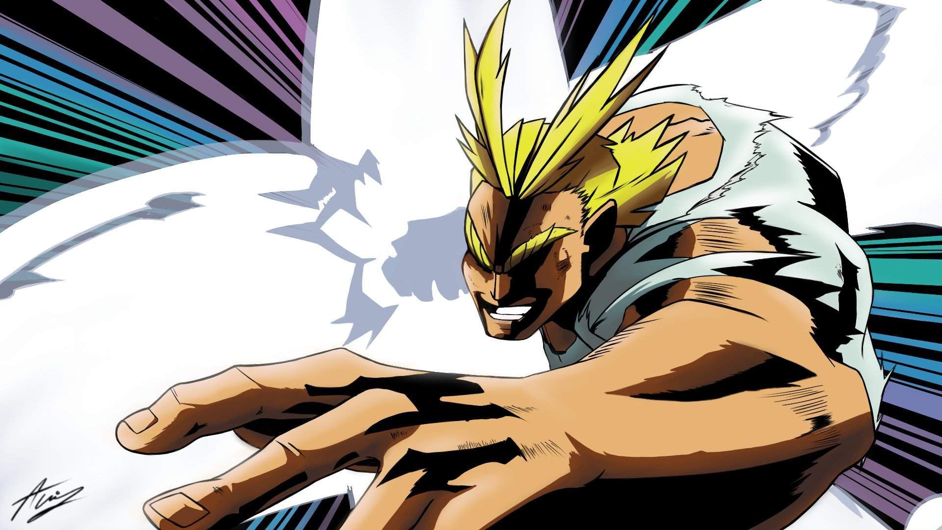 All Might can defeat most opponents in one hit (Image credit: Kōhei Horikoshi/Shueisha, Viz Media, My Hero Academia)