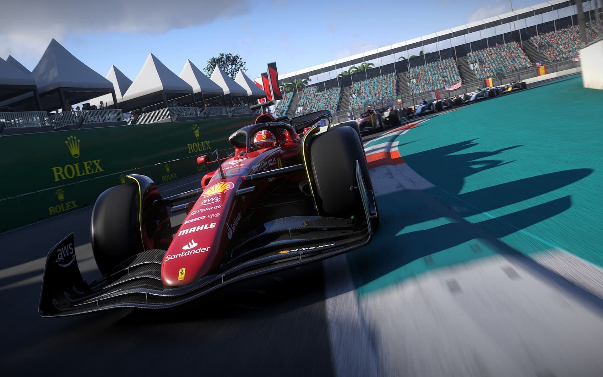 Being faster is the way to win in F1 22 (Image via Codemasters)