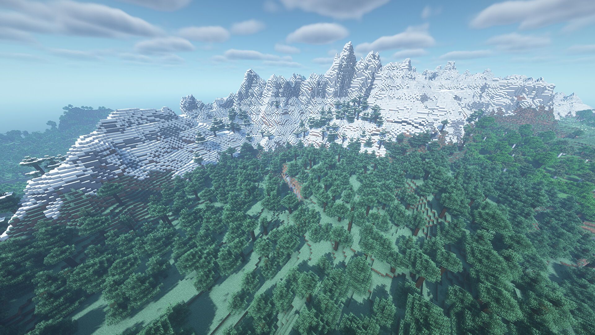 This gorgeous mountain contains a dark secret (Image via Mojang)