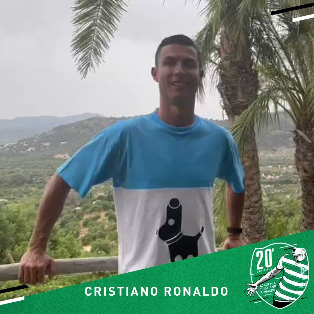 Best in the world' Cristiano Ronaldo honoured in new Sporting throwback kit  that rewinds the clock to 2003