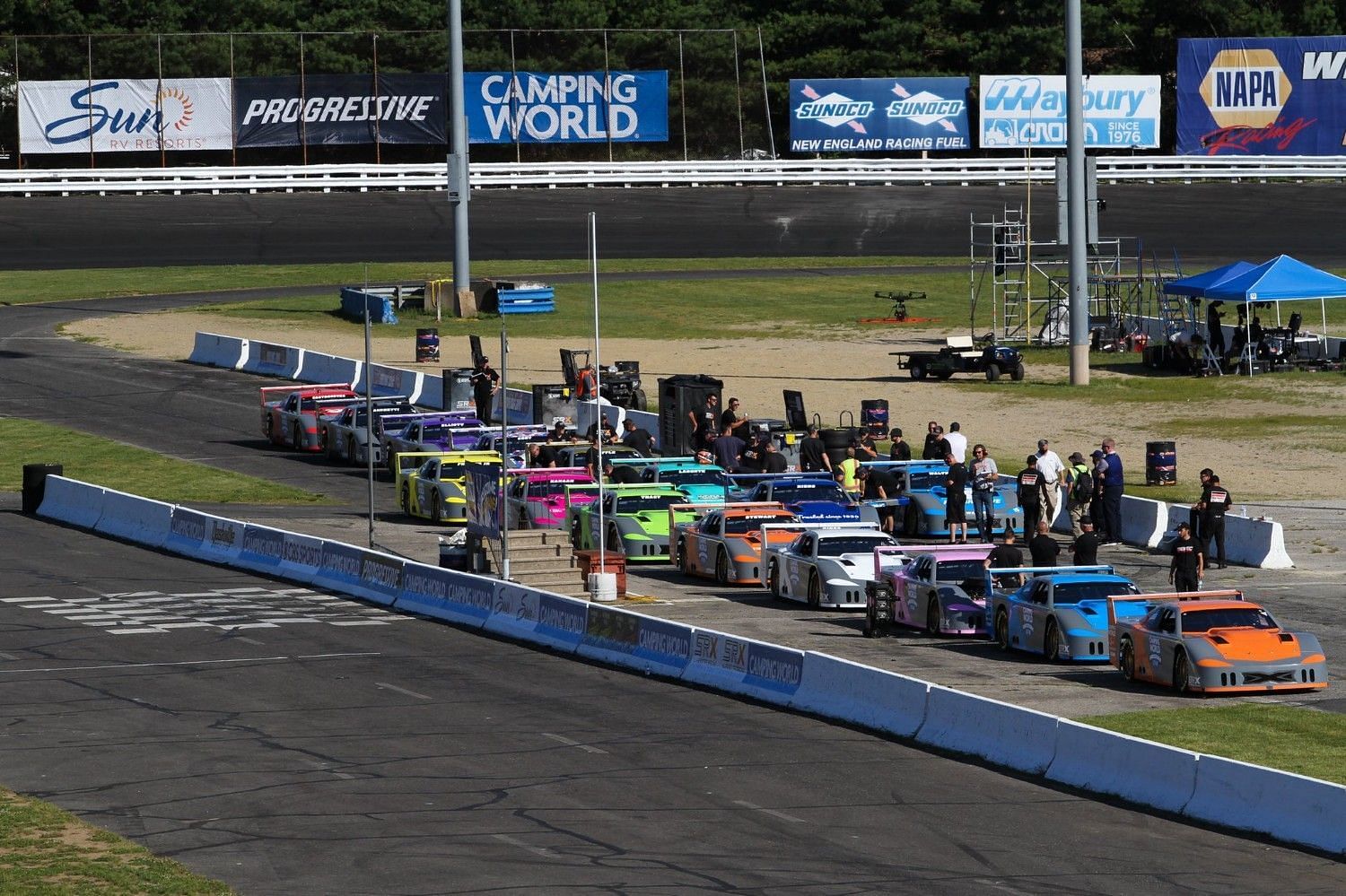 The inaugural SRX race at Stafford Springs (Image via AutoRacing1)