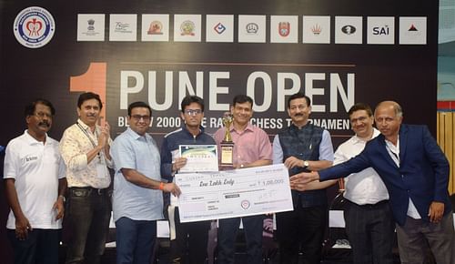 Sohil Shaikh won the 1st Pune Open Below 2000 FIDE Rating Chess Championship on Saturday. (Pic credit: MCA)