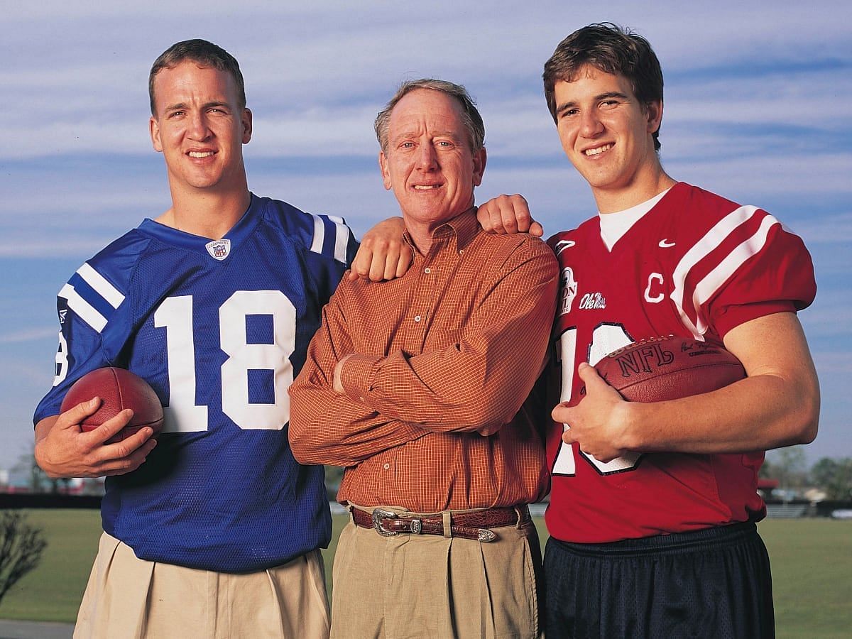 The legendary NFL Manning family Mandatory Credit: History.com