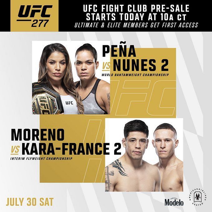 How to get UFC 277 presale code