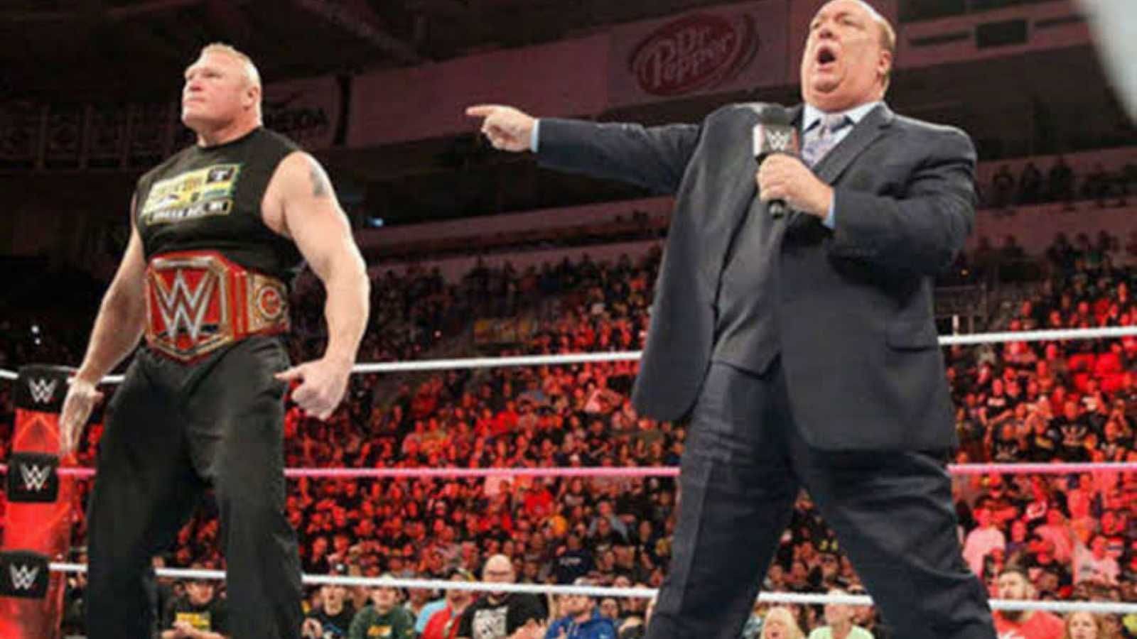 Brock Lesnar has been managed by Paul Heyman for most of his career