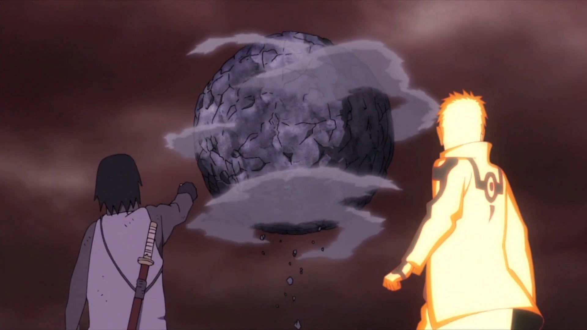 Sasuke using Chibaku Tensei (image via Masashi Kishimoto/Shueisha, Viz, Boruto: Naruto Next Generations)
