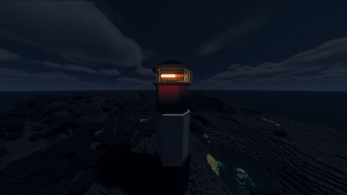 How to build a lighthouse in Minecraft