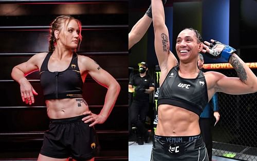 Valentina Shevchenko (left), Taila Santos (right) [Images courtesy: @bulletvalentina and @tailasantos.ufc via Instagram]