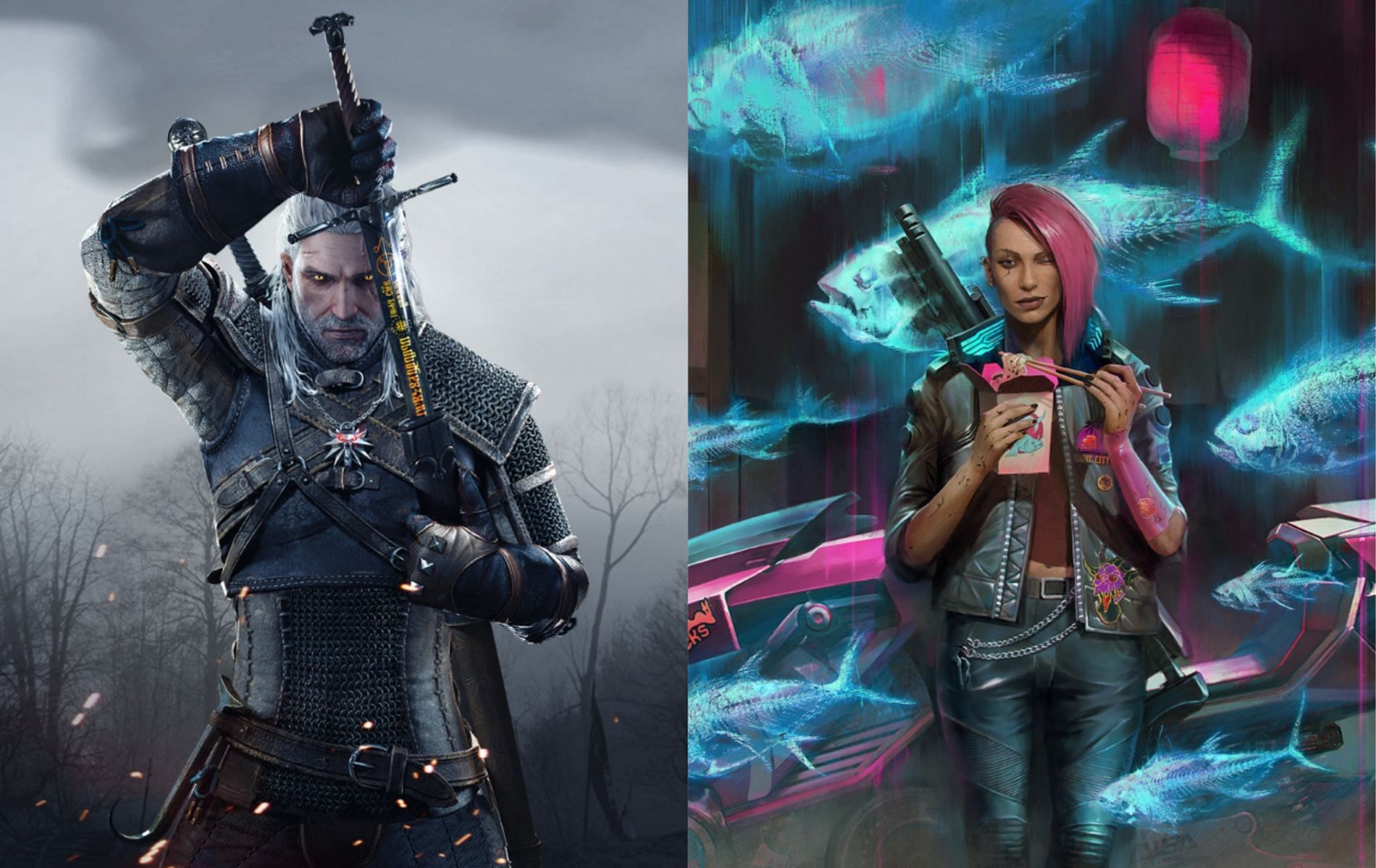Two great games from CD Projekt Red, but only one is an exceptionally great role-playing game (Image via CD Projekt Red)
