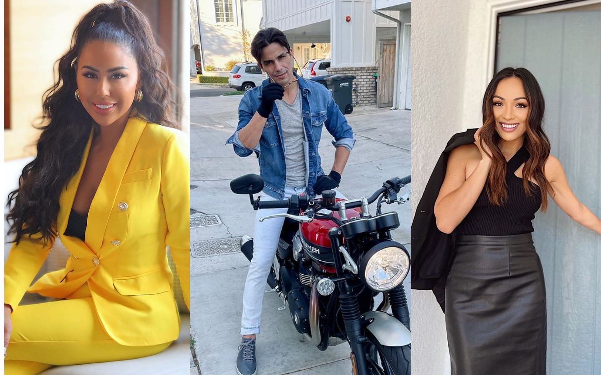 Kayla Cardona, Gio Helou and Lauren Brito will appear on Selling The OC as realtors (Images via mskaylacardona, giovannehelou and thelaurenbrito/ Instagram)