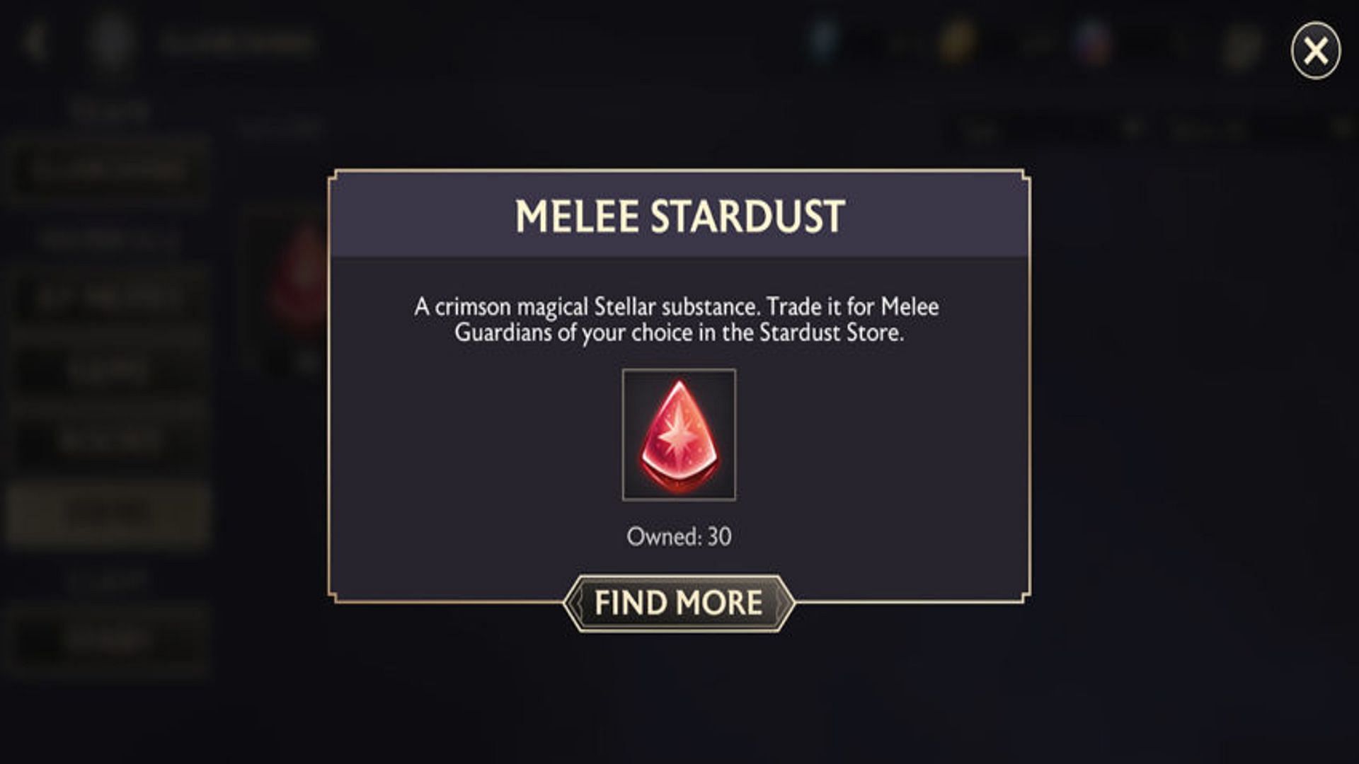 Melee Stardust in the game (Image via Kabam)