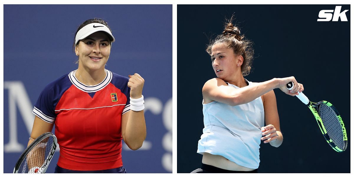 Bianca Andreescu (L) &amp; Emina Bektas will face off in Wimbledon R1