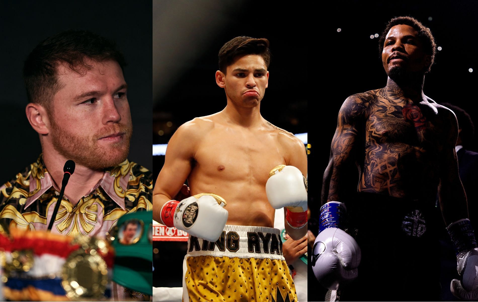 From Left to Right : Canelo Alvarez, Ryan Garcia, Gervonta Davis