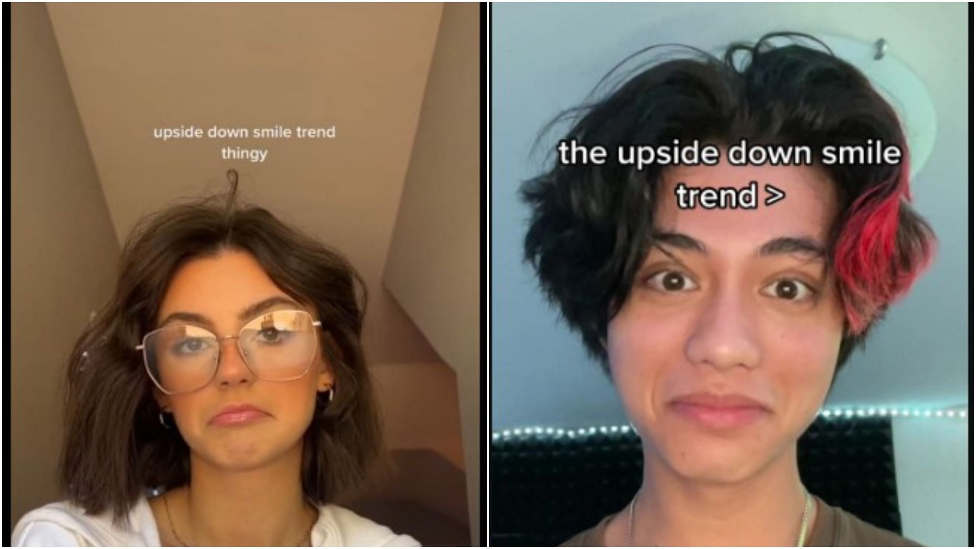 What is an &lsquo;upside-down&rsquo; smile on TikTok?(Image via TikTok)