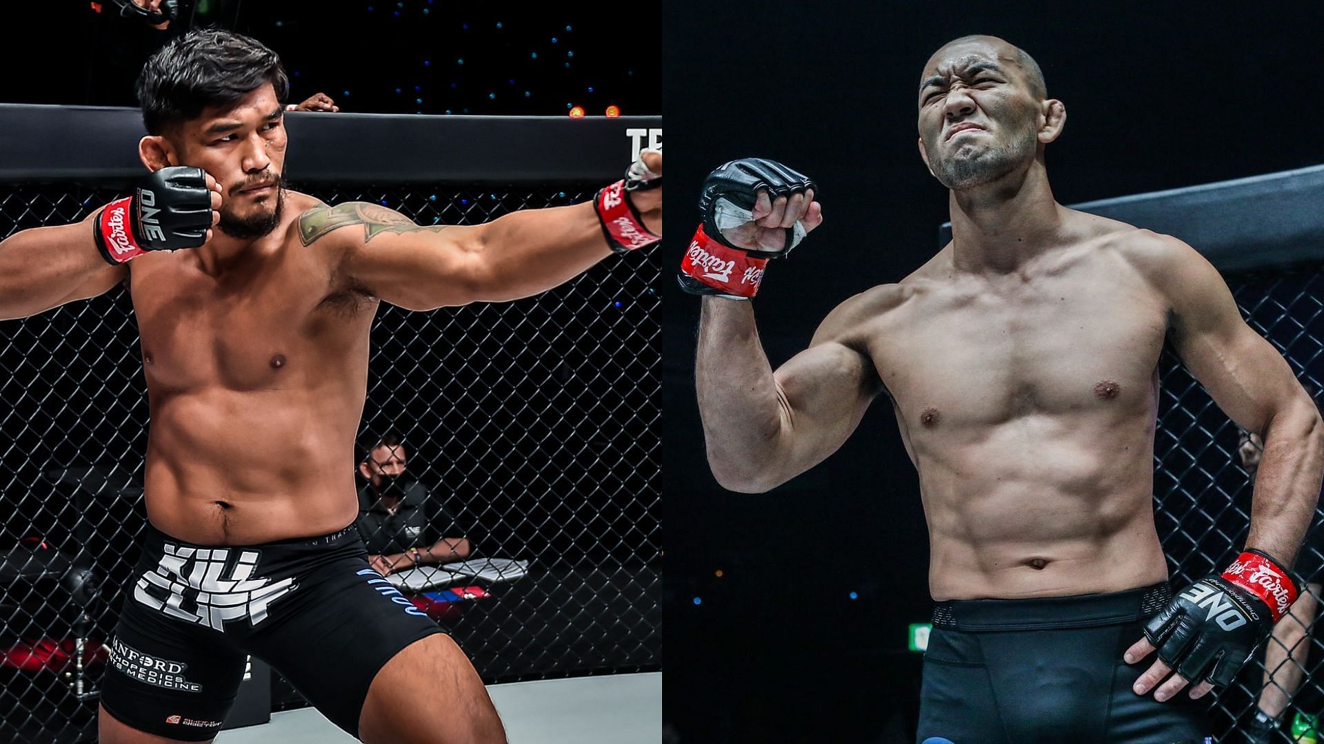 [Photo Credits: ONE Championship] Aung La N Sang and Yushin Okami