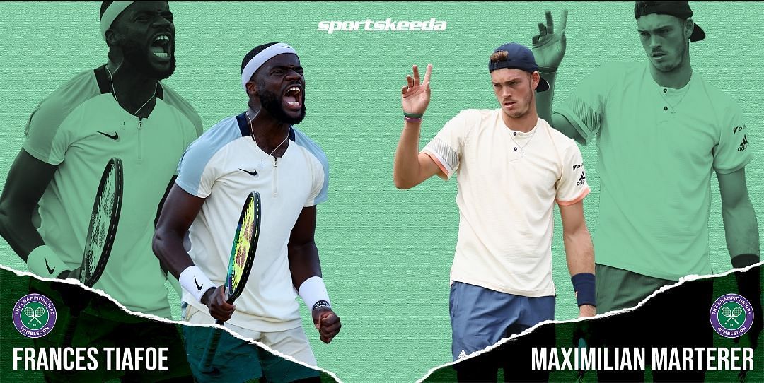 Frances Tiafoe will take on Maximilian Marterer in the second round at Wimbledon