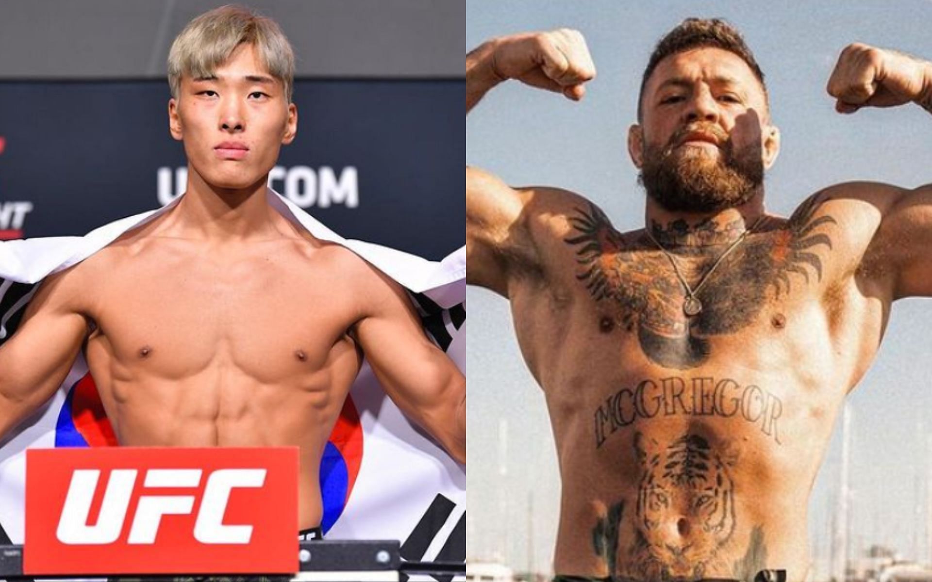 Seungwoo Choi (left), Conor McGregor (right) [Images courtesy of @cswooo and @thenotoriousmma on Instagram]