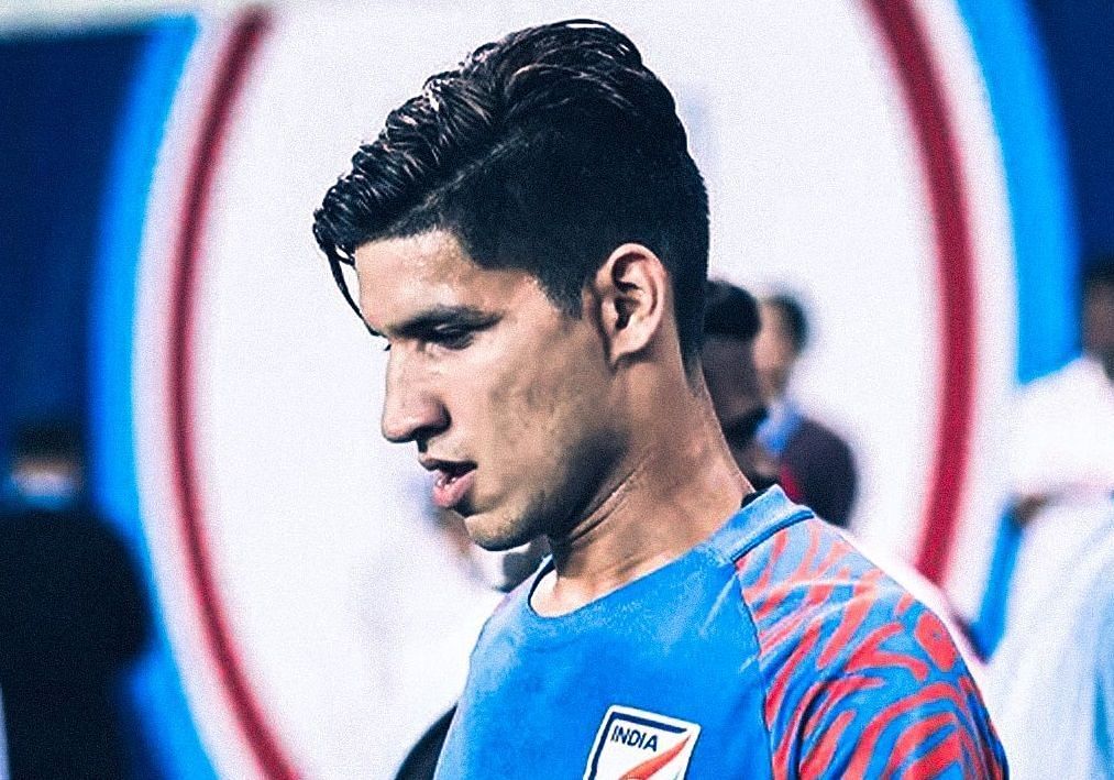 Narender Gahlot made his debut for the Indian national team in 2019. (Image Courtesy: Twitter/OdishaFC)