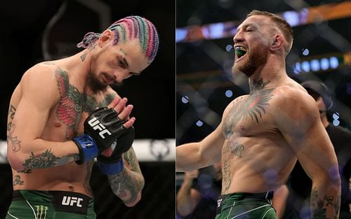 Sean O'Malley (left) and Conor McGregor (right)