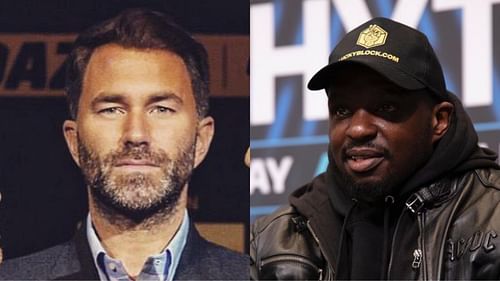 Eddie Hearn (left, @eddiehearn), Dillian Whyte (right, @dillianwhyte) [Images courtesy of Instagram]