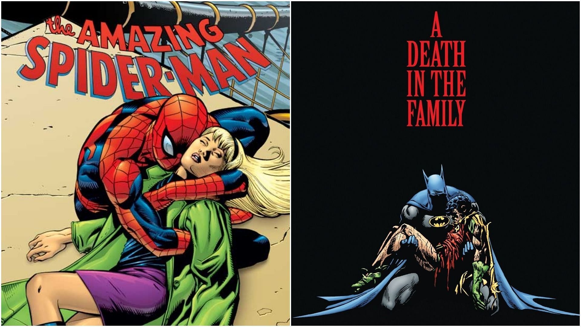 Comic book deaths hit as hard as on-screen ones (Images via DC Comics and Marvel Comics)