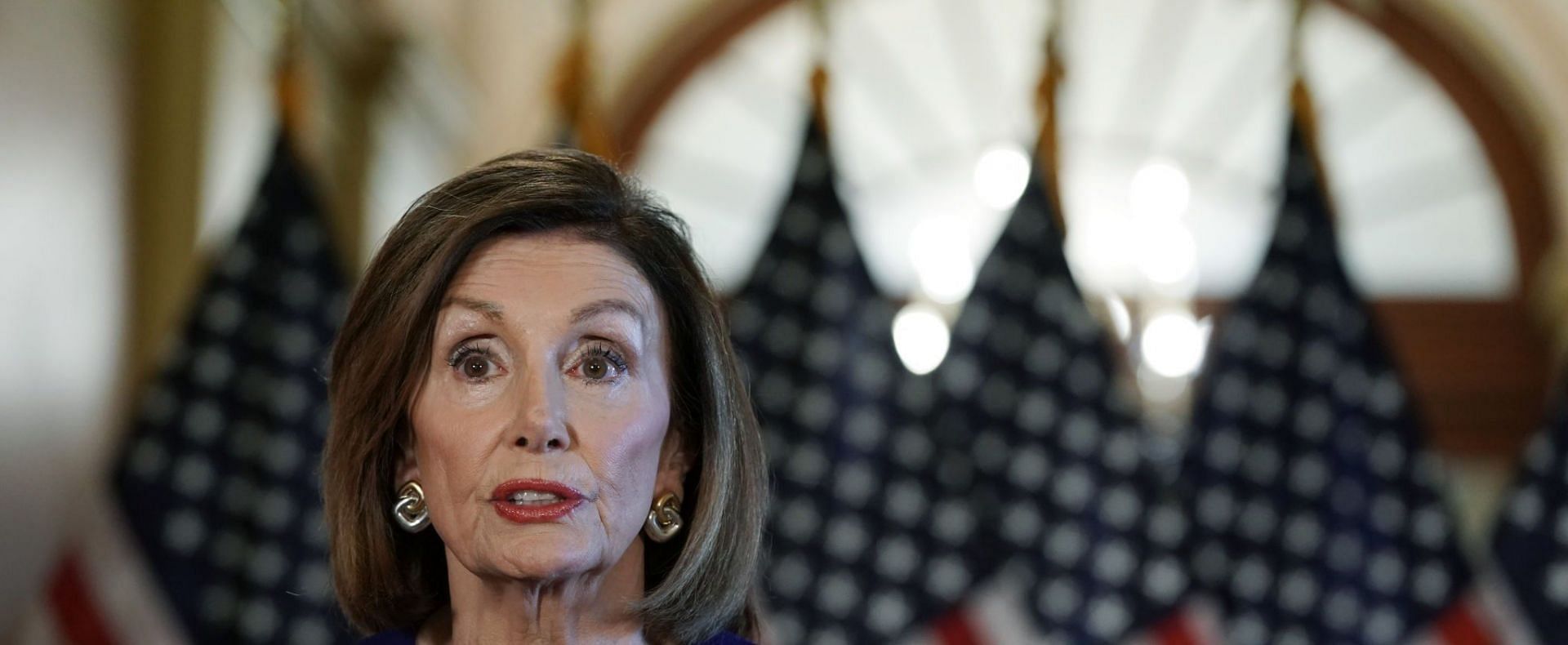 Netizens criticize Nancy Pelosi over alleged elbowing video (Image via Getty Images)