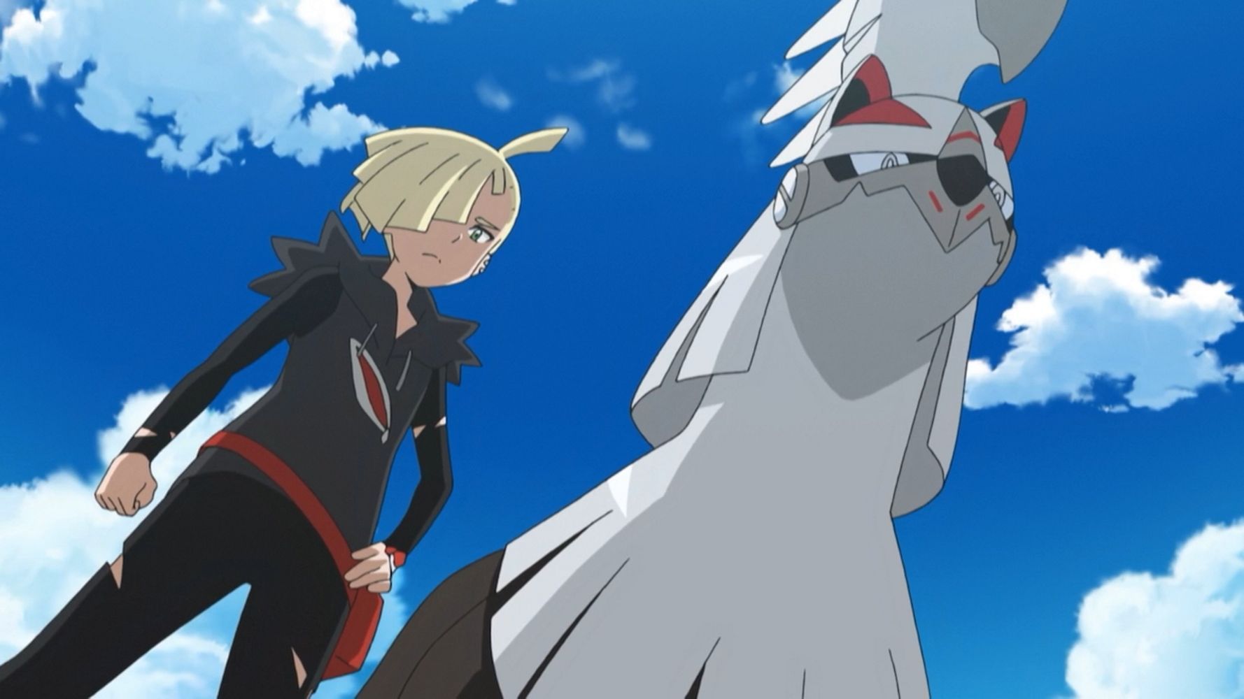 Gladion and his Silvally (Image via OLM, Inc)