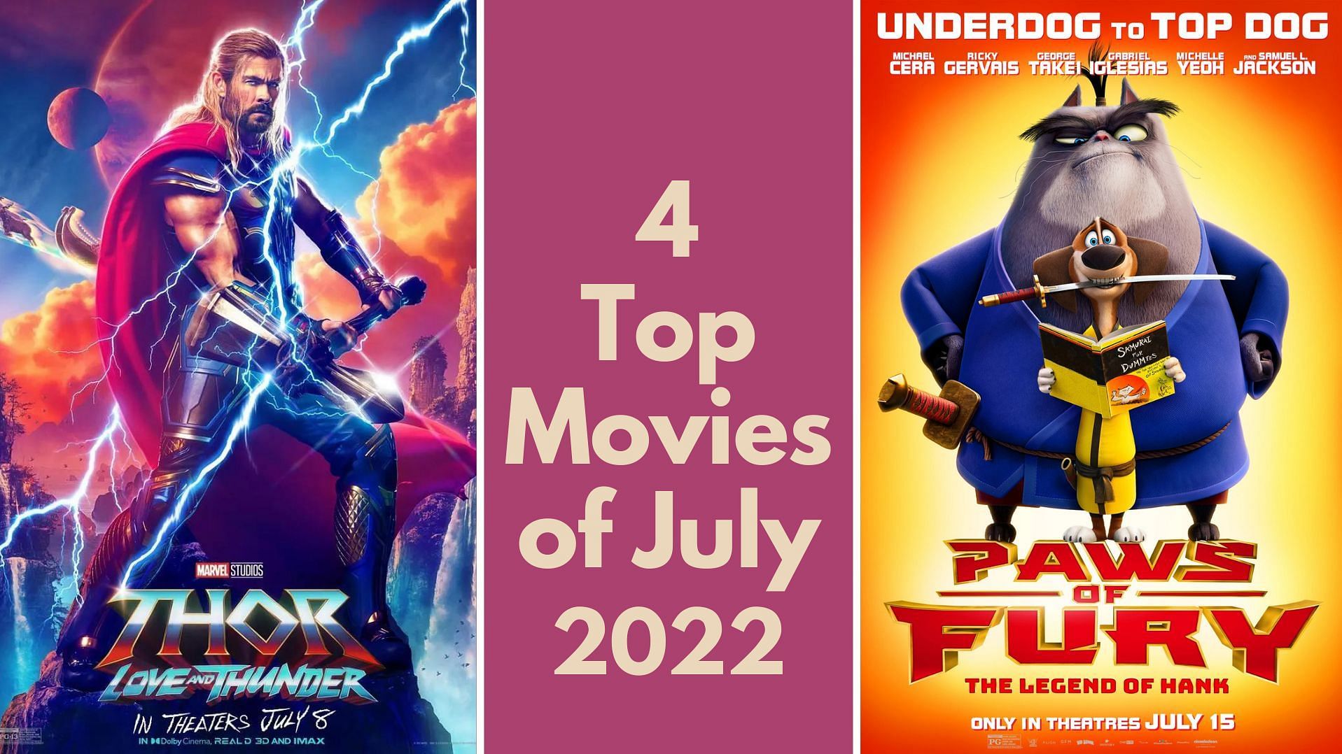 Top Movie Releases of July 2022 (Images via Marvel/Paramount)