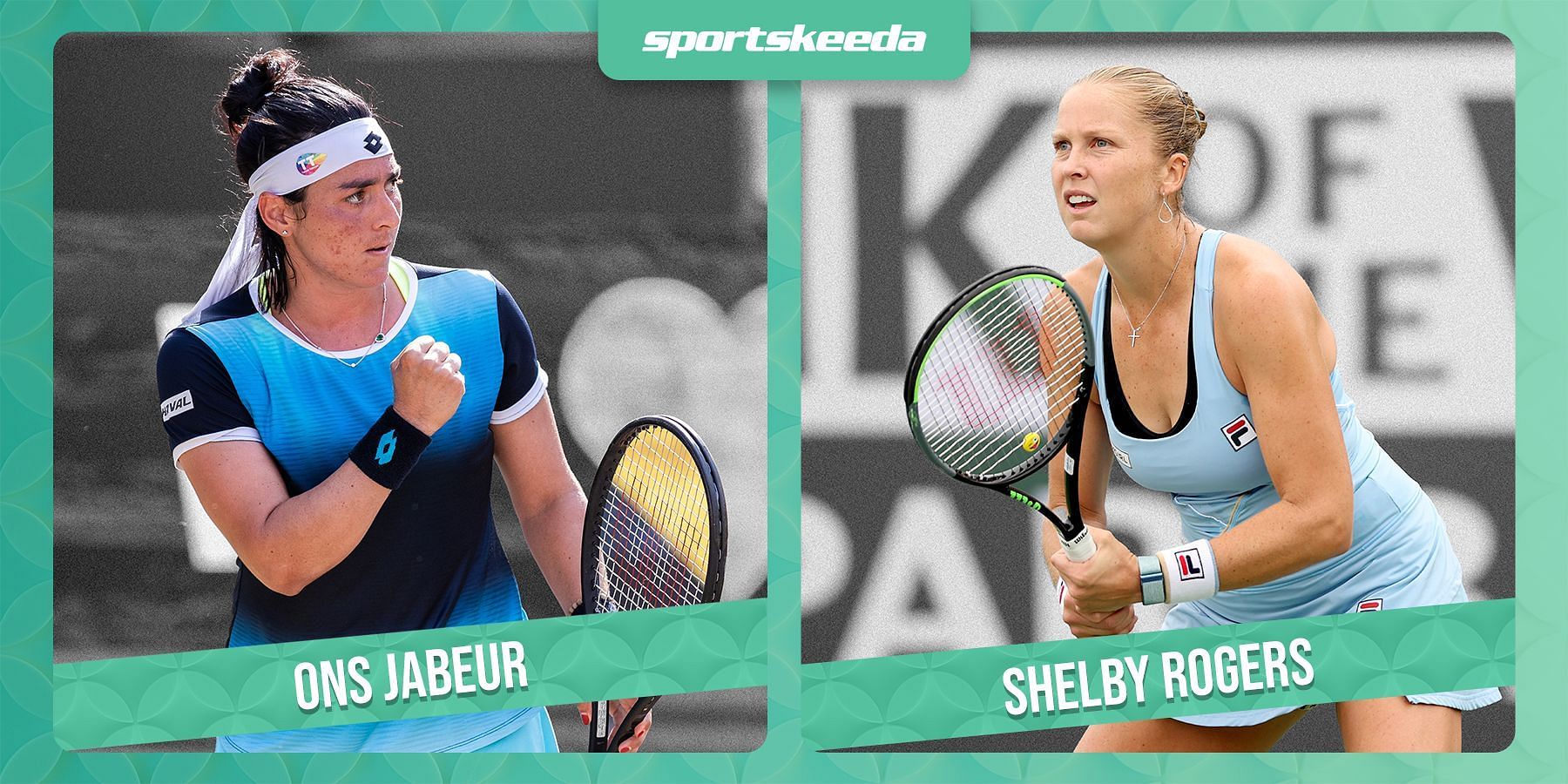 Ons Jabeur and Shelby Rogers are set for a second-round clash.