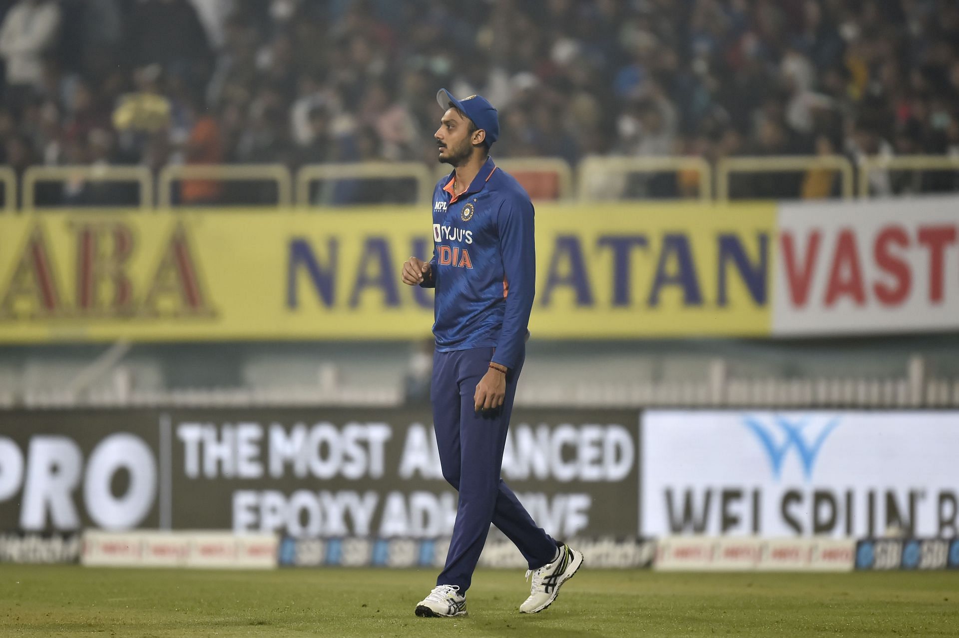 Left-arm spinner Axar Patel. Pic: Getty Images