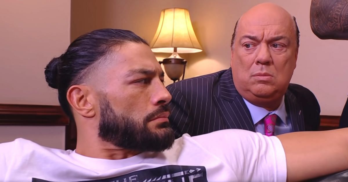 Roman Reigns and Paul Heyman backstage during SmackDown!