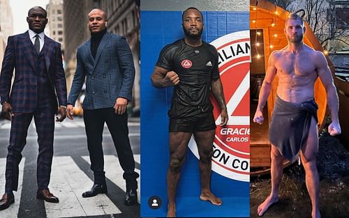 (L-R) Kamaru Usman, Ali Abdelaziz, Leon Edwards, and Jiri Prochazka [Images Courtesy: @usman84kg, @leonedwardsmma and @jirkaprochazka on Instagram]