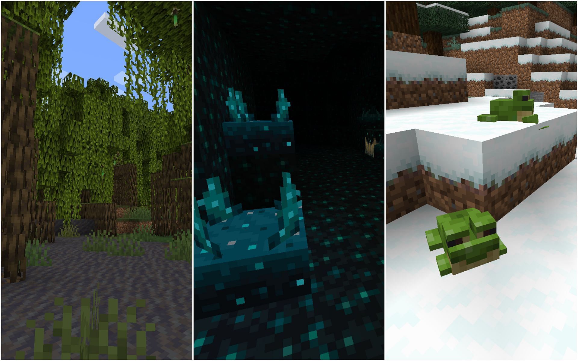 Some of the new features in the game (Image via Minecraft 1.19)