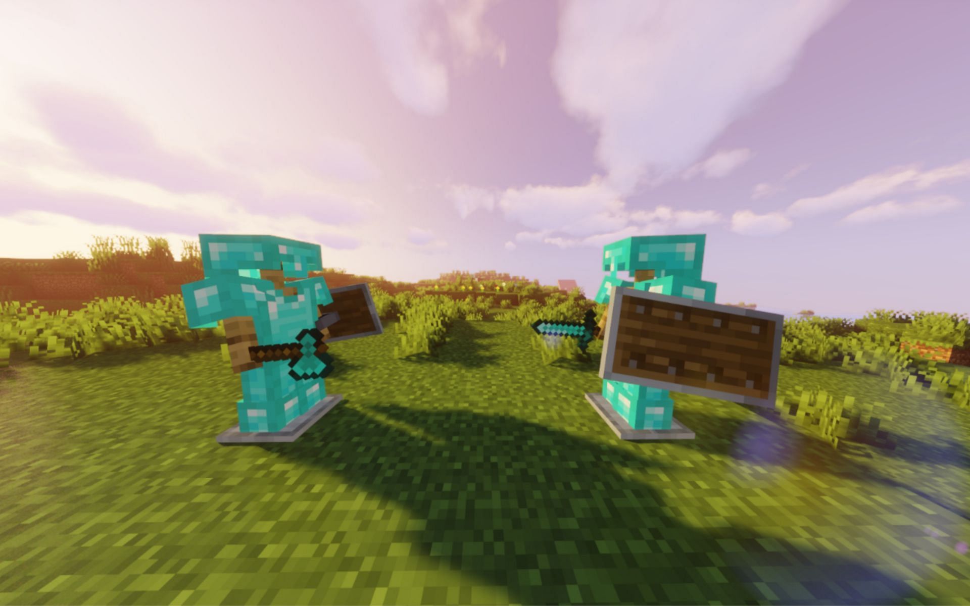 PVP is a common activity on online servers (Image via Minecraft)