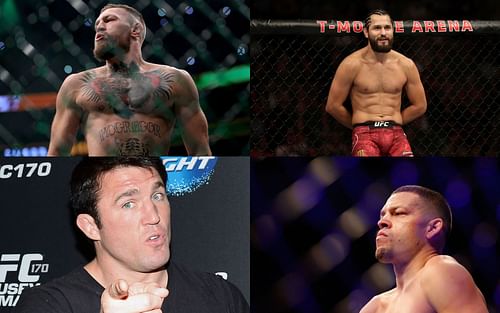 Conor McGregor (Top Left), Jorge Masvidal (Top Right), Chael Sonnen (Bottom Left), and Nate Diaz (Bottom Right) (Images courtesy of Getty)