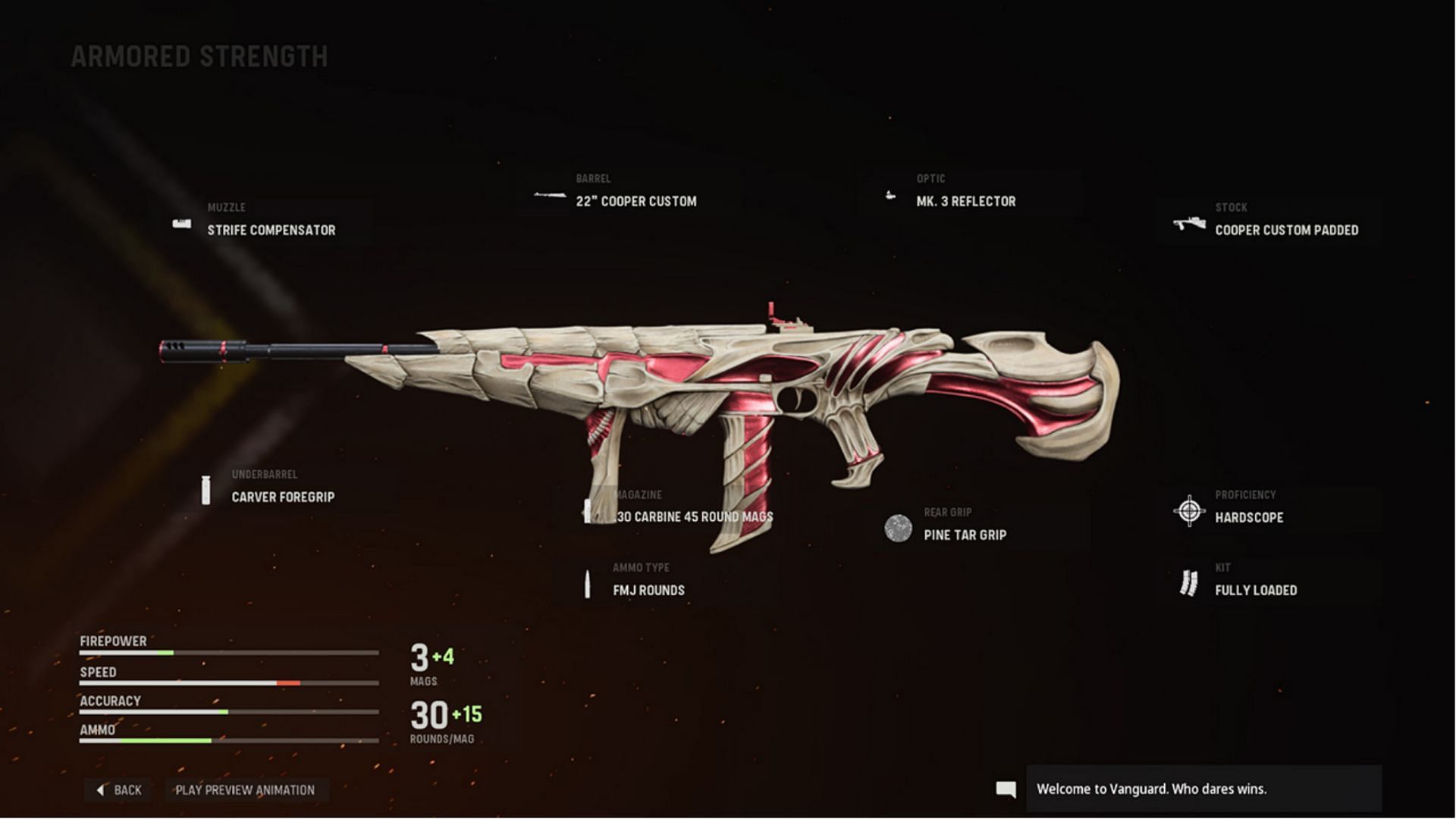 The Cooper Carbine blueprint in Warzone (Image via Activision)