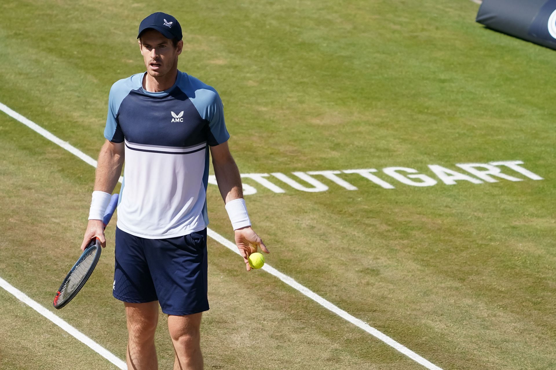 Andy Murray at the 2022 Boss Open in Stuttgart.