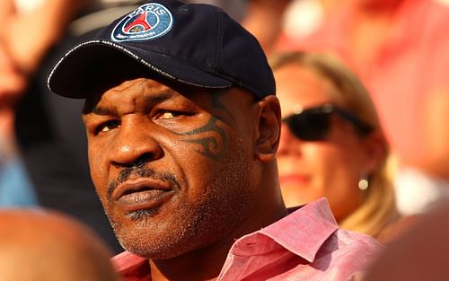 Mike Tyson at the French Open in 2018 (Image credits Getty)