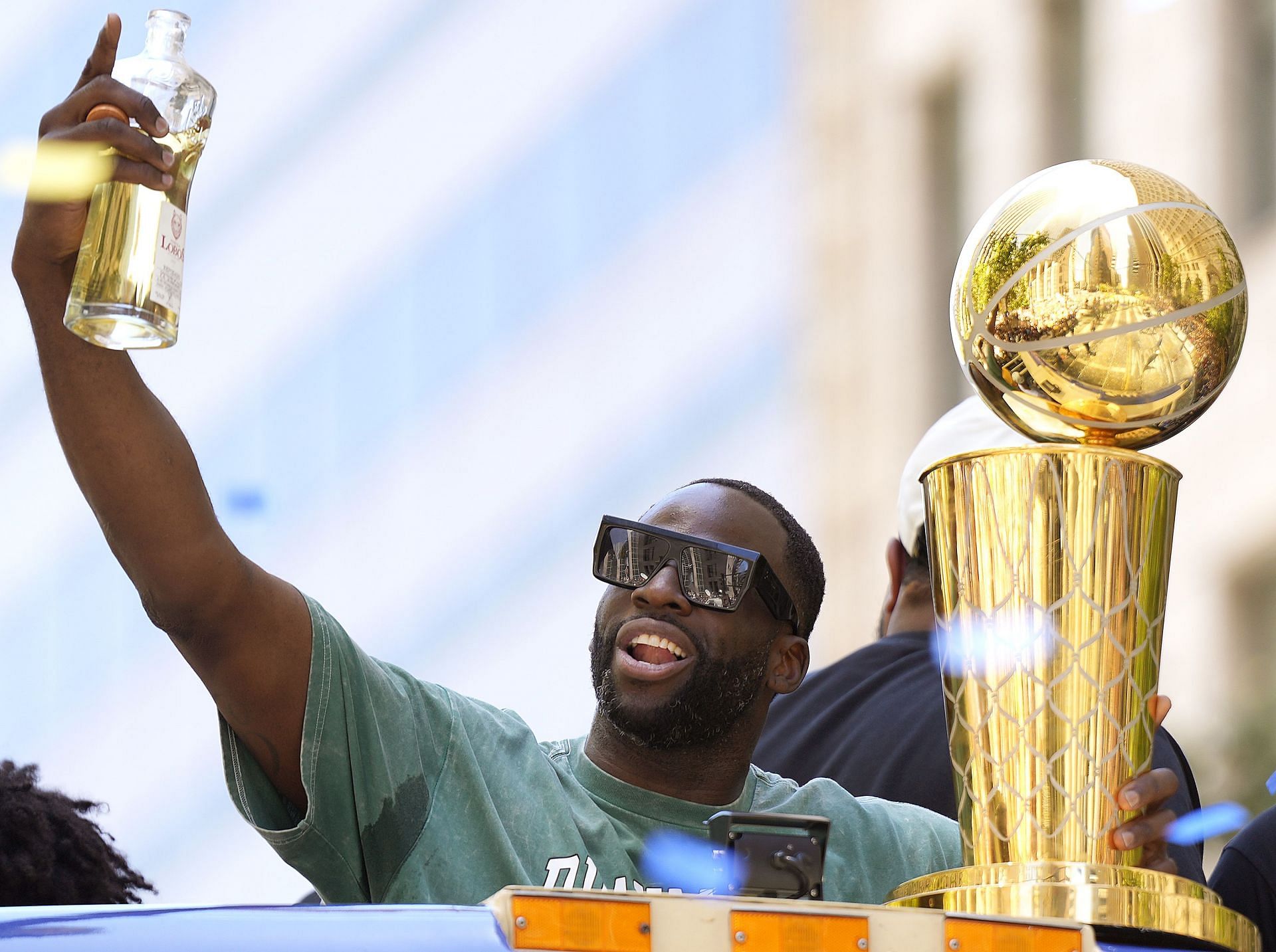 Draymond Green at the Golden State Warriors Victory Parade and Rally