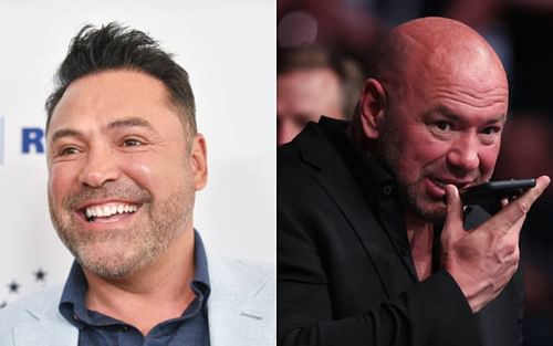 Oscar De La Hoya (left) and Dana White (right) (Image credits Getty)