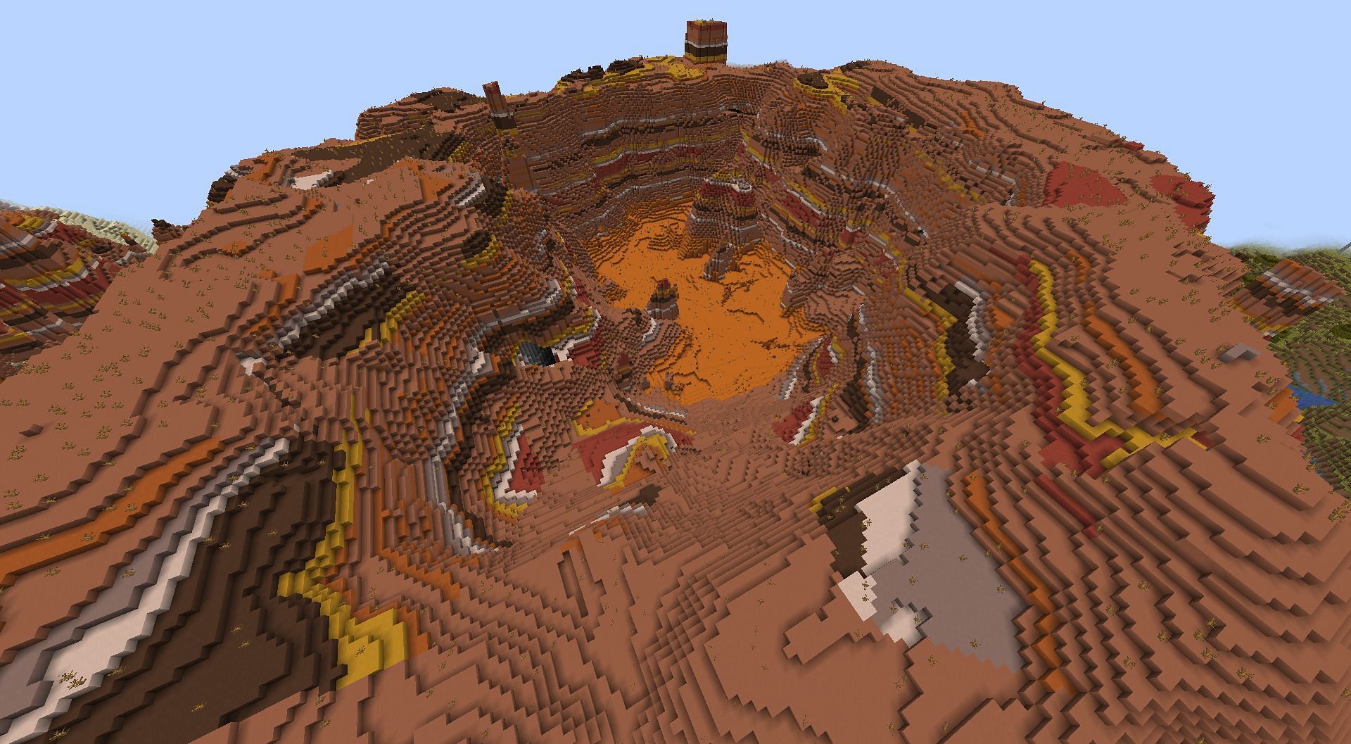 Badlands generates the most amount of gold in Minecraft 1.19 (Image via Mojang)
