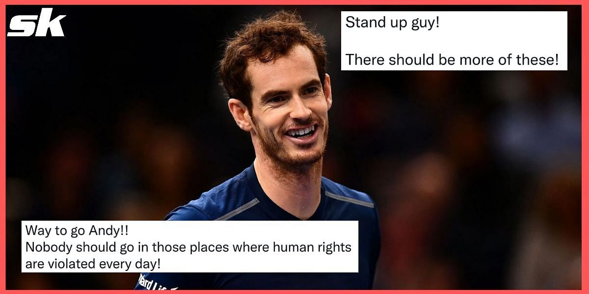 Tennis fans reacted to Andy Murray standing up against the idea of a Saudi Arabia-backed ATP event