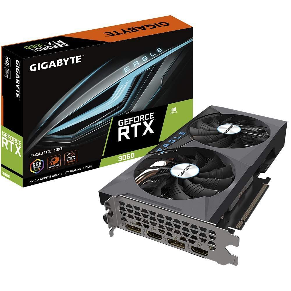 The fifth best low-profile graphic card - Gigabyte GeForce RTX 3060 Eagle OC (Image via Amazon)